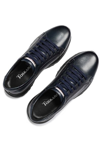 Hakiki Deri Bağcıklı Erkek Sneaker