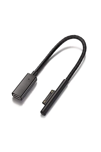 KASTWAVE محول كابل شحن USB-C مضفر السطح، يتطلب شاحن USB-C بقوة 45 واط و15 فول...