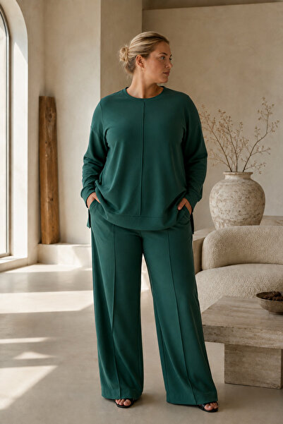HÇ Hülya Çelik KİDSWEAR 2018 Σετ γυναικεία αθλητική φόρμα Plus Size