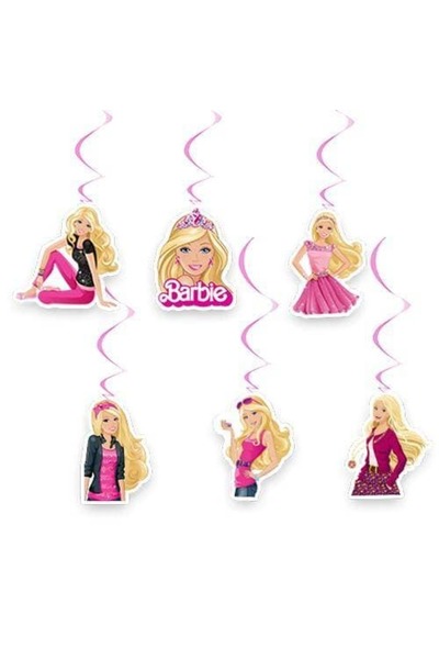 parti show Barbie 6'lı Asma Süs
