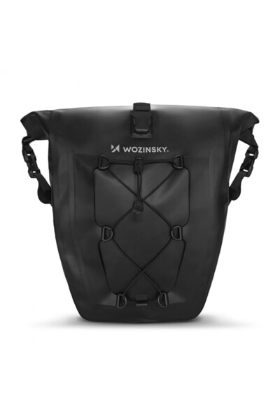 WOZINSKY geanta de bicicleta impermeabila portbagaj 25l 2 în 1 negru (WBB24BK)