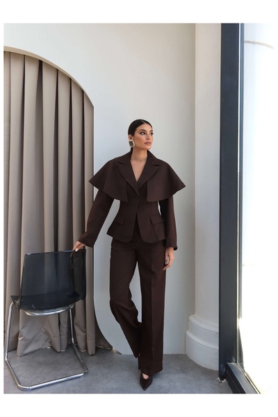 ESRAHELVACI Cape, Jacket and Pants Set