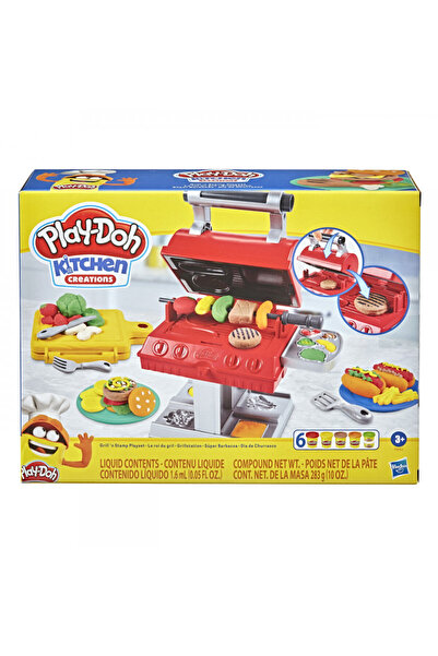 Hasbro PLAY-DOH BARBECUE SET WITH SHAPES AND STAMPS