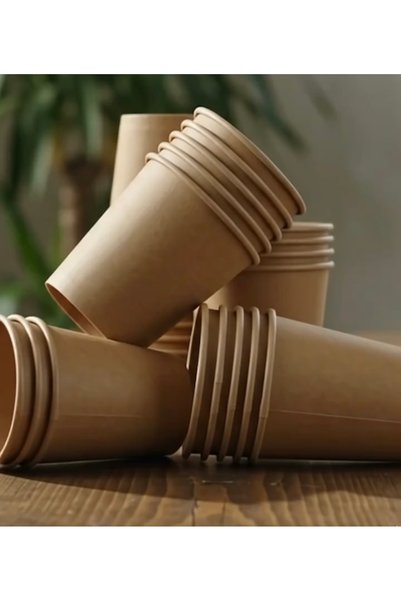 Genel Markalar Kraft Karton Bardak 7 oz (200 ml) 3000 Adetli Koli