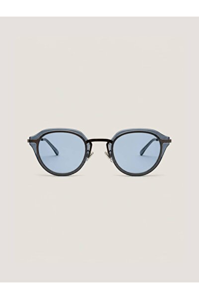 Eyemood نظارات شمسية دائرية للجنسين بإطار أزرق وعدسة زرقاء Re Cardiff C2