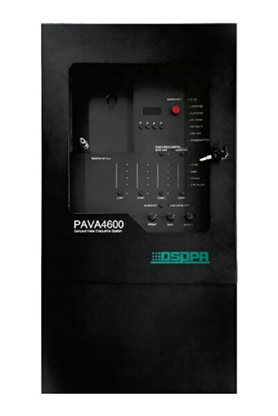 DSPPA Sistem Sonorizare de Evacuare 600W cu 4 zone PAVA4600, Certificare EN54-16