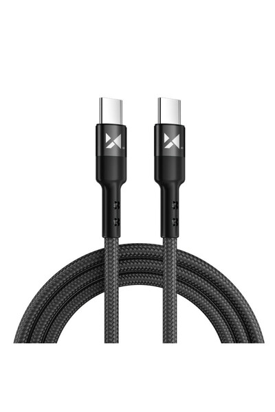 WOZINSKY Кабел USB Type C - USB Type C Power Delivery 18W 1м черен (WUC-PD-CC1B)