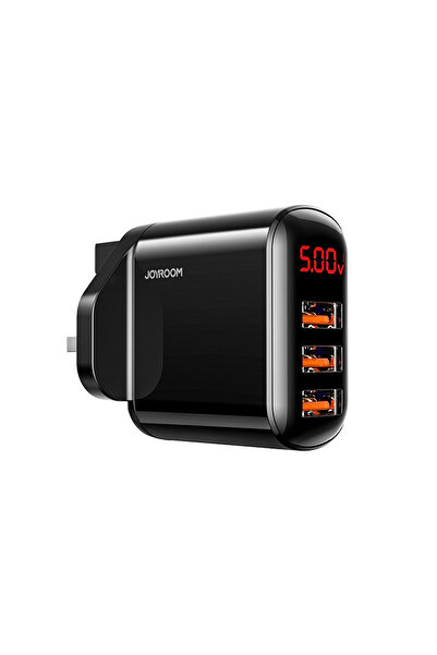 Joyroom 3x USB 3,4 Un incarcator digital inteligent de perete (mufa britanica...
