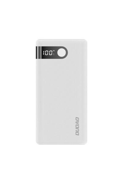 DUDAO Power bank 20000 mAh 2x USB / USB Type C / micro USB 2 A με λευκή οθόνη...