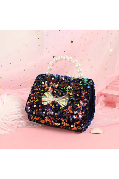 dorbe Women's Black Sequin Mini Handbag