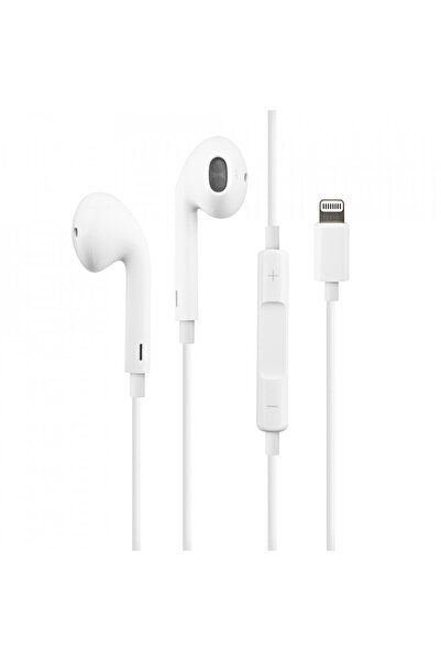 Apple Casti cu microfon pe fir EarPods cu mufa Lightning model MMTN2ZM/A , albe