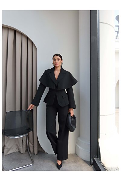ESRAHELVACI Cape, Jacket and Pants Set