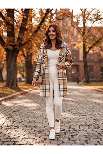Polologin Butik Plaid Patterned Lumberjack Tunic (Mustard/Black/Cream)