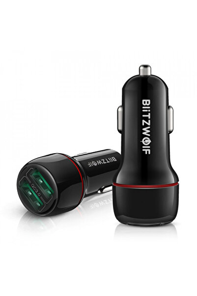 BlitzWolf Incarcator auto BW-SD5 Dual USB Charger 25W QC3.0 - negru