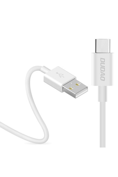 DUDAO USB / TYPE C cablu de incarcare a datelor 3A 1m alb (alb L1T)