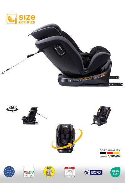 Holmer Aero 3D Profix Multi Pro I-Size (360° Dönebilir) 0-36KG Oto Koltuğu İsofix/SPS/SIP/Latch