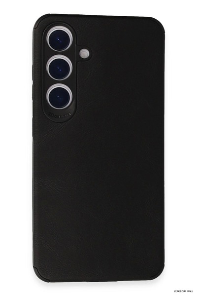 New Face Zngzrmll Galaxy S24 Case Loop Leather Silicone (174020) - Black
