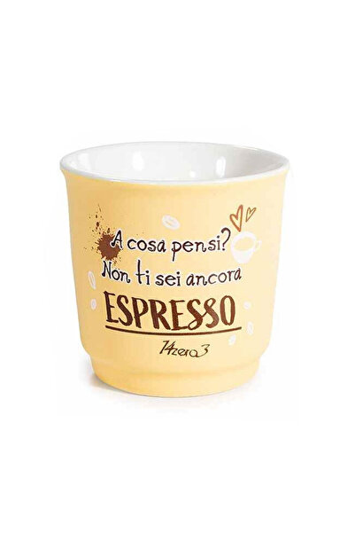 Decorer Cana de cafea din porțelan Coffee III Ø 6 cm x 6 H, 90 ml