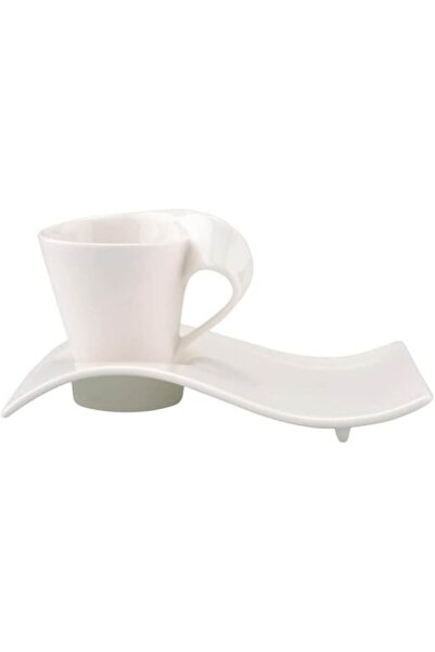 Villeroy & Boch Set ceașcă de espresso Newwave și farfurioară din porțelan al...