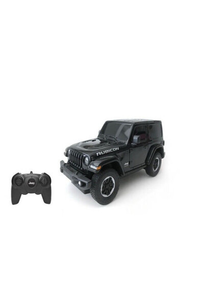 Rastar MASINA CU TELECOMANDA JEEP WRANGLER JL NEGRU SCARA 1 LA 24