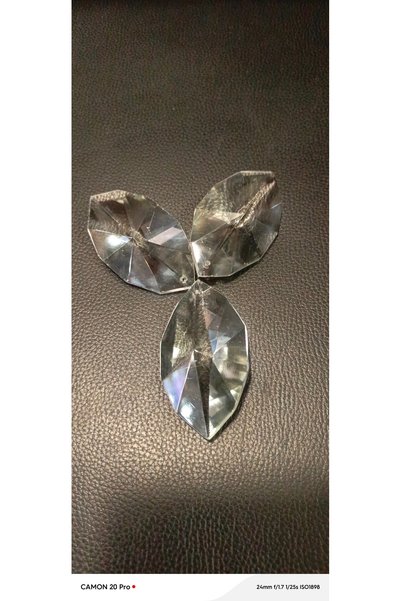ADA AVİZE 3 ADET Prizma Kristal Avize Taşı (BOY 7cm-ENİ 4cm)