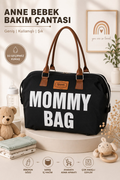 Disanuva Anne Bebek Bakım Çantası Mommy Bag Geniş Hacimli Çok Cepli Bebek Çan...