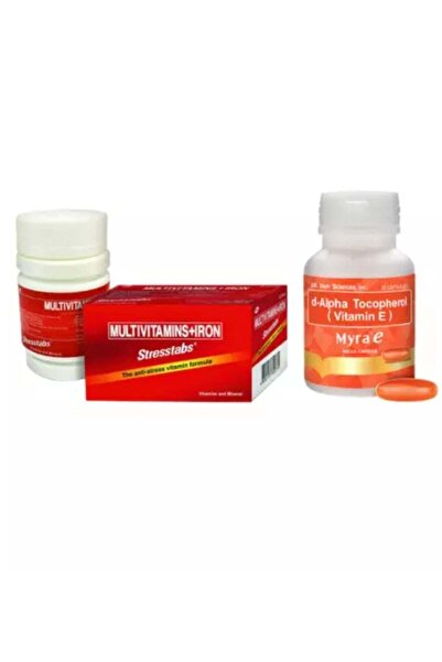 Stresstabs Stristaps Multivitamin Supplement Set Iron + Mera-E Vitamin E Caps...