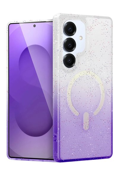 New Face غطاء ZNGZRMLL Galaxy S25 Plus Pummel Shiny Magsafe (172259) - أرجواني