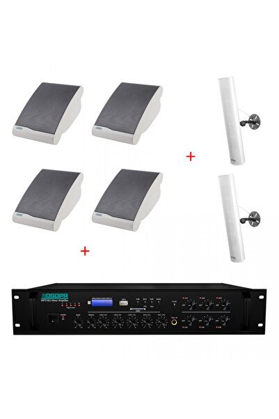 DSPPA Church Sound System Package 250W Indoor / Outdoor, Multizone