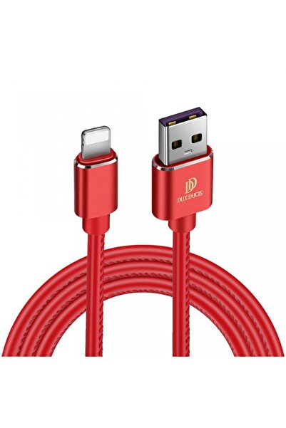 Dux Ducis Cablu de date K-Max, USB la Lightning, 5V, 2A, 1M, roșu
