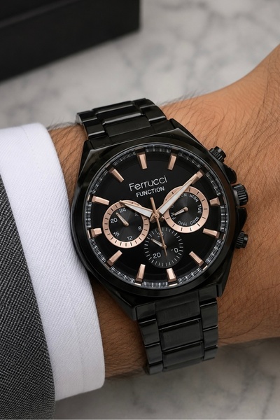 Ferrucci Ferucci̇ Men's Wristwatch + Bracelet Gift