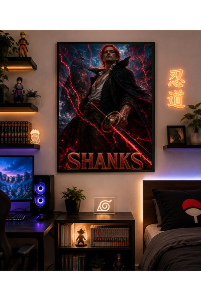 Miutic Print Studio Tablou Anime One Piece – Shanks, Împăratul Mărilor, Decor...