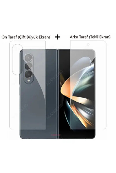 Samsung Galaxy Z Fold 8 Ultra Uyumlu Mat Nano Ekran Koruyucu | Ön ve Arka Cam Dahil - Kenarsız Tam Mat, Kırılmaz Esnek Yapı