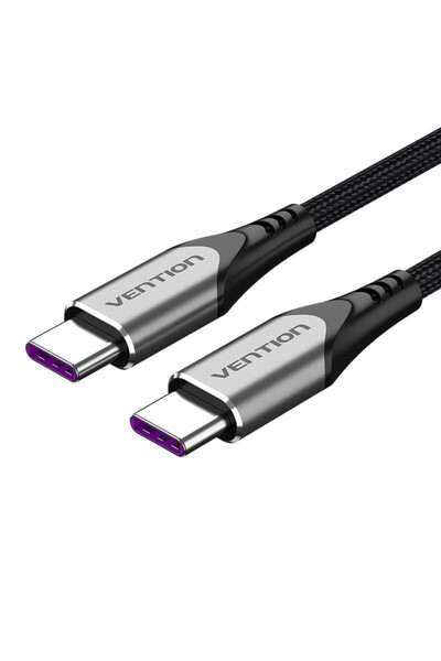 Vention Cablu USB-C 2.0 la USB-C 5A TAEHD 0,5m gri