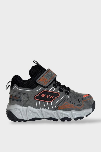 Jagulep Non-Slip Sole Velcro Sports Children's Boots Smoked