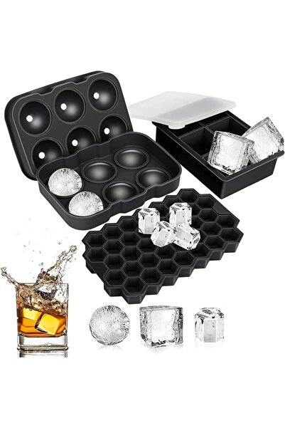EOGILY Eoegeli Mini Round Ice Cube Tray Mold for Freezer for Cold Drinks and ...