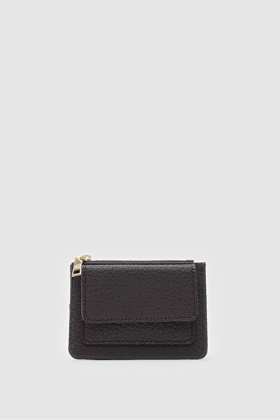 Shule Bags Ciel women's card holder with coin pocket - coffee