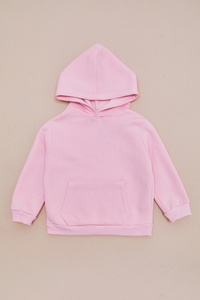 Fulla Moda 3 Thread Kangaroo Pocket Hooded Unisex Kids Sweatshirt