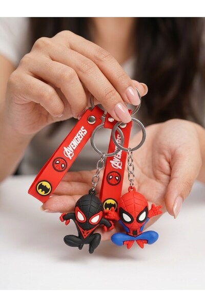 BiTon Toptan 2 character figure keychains - character charm bag and key ornam...