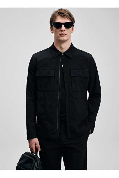 Lufian Siyah Erkek Slim Fit Mont BECK