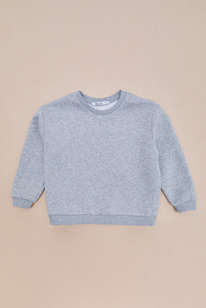 Fulla Moda 3 Thread Basic Unisex Kids Sweatshirt