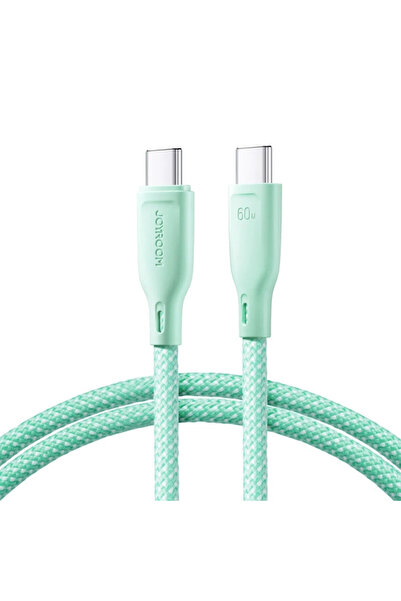 Joyroom Cablu USB-C / USB-C 60W Transfer rapid 1m - Verde