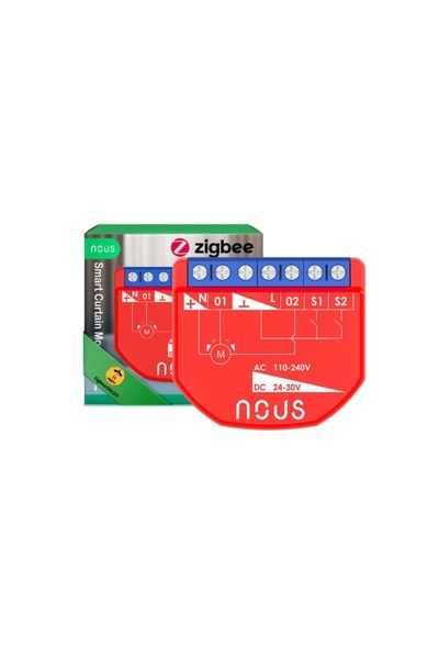 Nous B4Z Έξυπνο Tuya Zigbee Μίνι Ελεγκτής Ρολού Συρόμενης Πόρτας Μονάδα Ρελέ ...