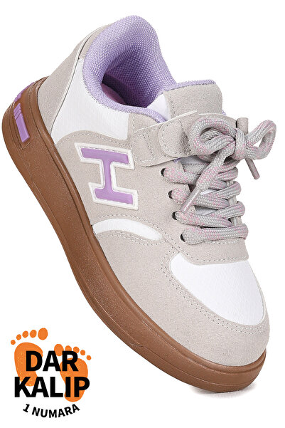 Kiko Kids Lacer Cırtlı Bağcıklı Kız Çocuk Spor Ayakkabı