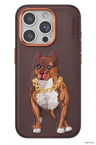 venco Zngzrmll iPhone 14 Pro Max Permanent Pattern Cover (175950) - Brown