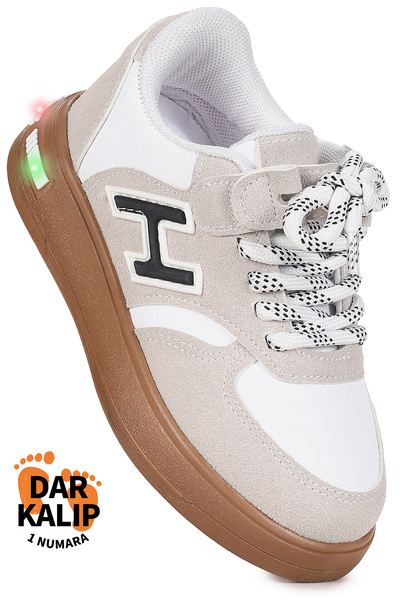 Kiko Kids Lacer Cırtlı Bağcıklı Işıklı Erkek Çocuk Spor Ayakkabı