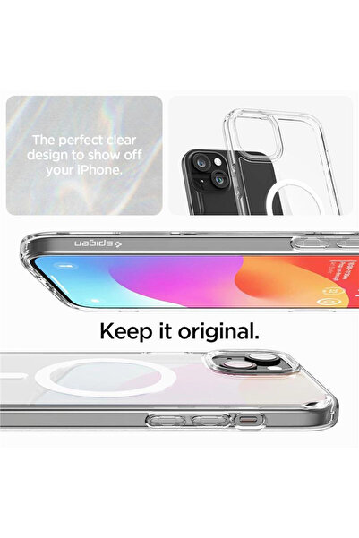 Spigen Υπέρ-υβριδική Θήκη Mag με Magsafe για iPhone 15 - Λευκό