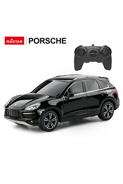 Rastar REMOTE CONTROL CAR PORSCHE CAYENNE TURBO BLACK WITH SCALE 1 TO 24