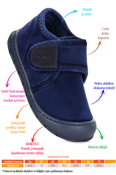 Kiko Kids Vesla Erkek Çocuk Ev Okul Kreş Panduf