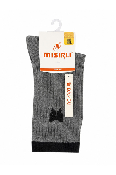 Mısırlı Fiyonk Detaylı Bambu Çorap Füme
